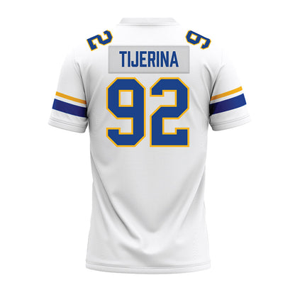 Pittsburgh - NCAA Football : Kaemon Tijerina - White Premium Football Jersey-1