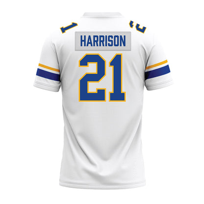 Pittsburgh - NCAA Football : Shadarian Harrison - White Premium Football Jersey-1