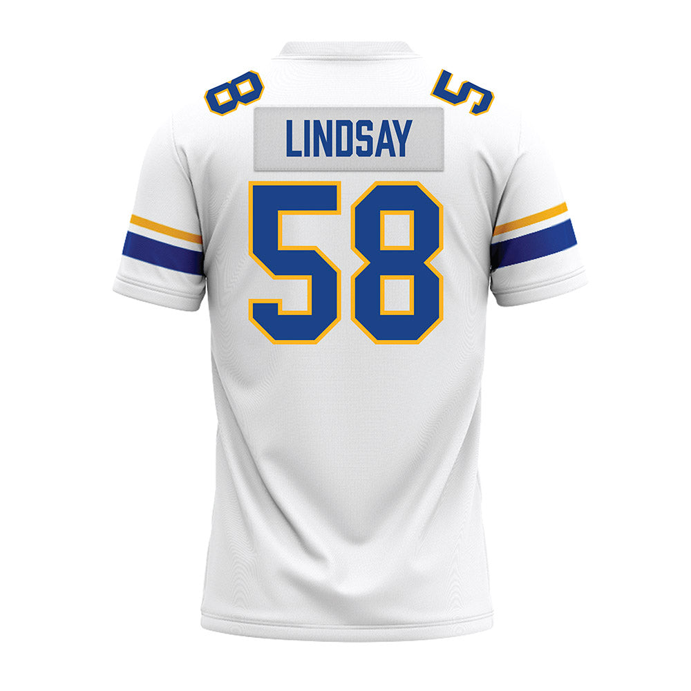 Pittsburgh - NCAA Football : mason lindsay - White Premium Football Jersey-1
