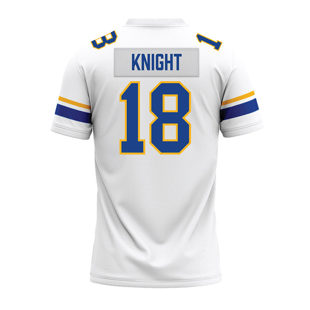Pittsburgh - NCAA Football : Malik Knight - White Premium Football Jersey-1