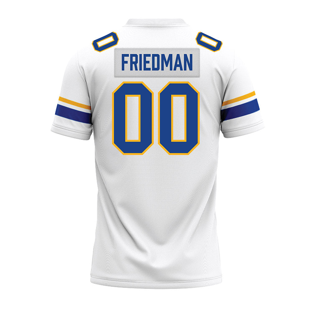 Pittsburgh - NCAA Football : Davin Friedman - White Premium Football Jersey-1