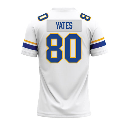 Pittsburgh - NCAA Football : Bryce Yates - White Premium Football Jersey-1