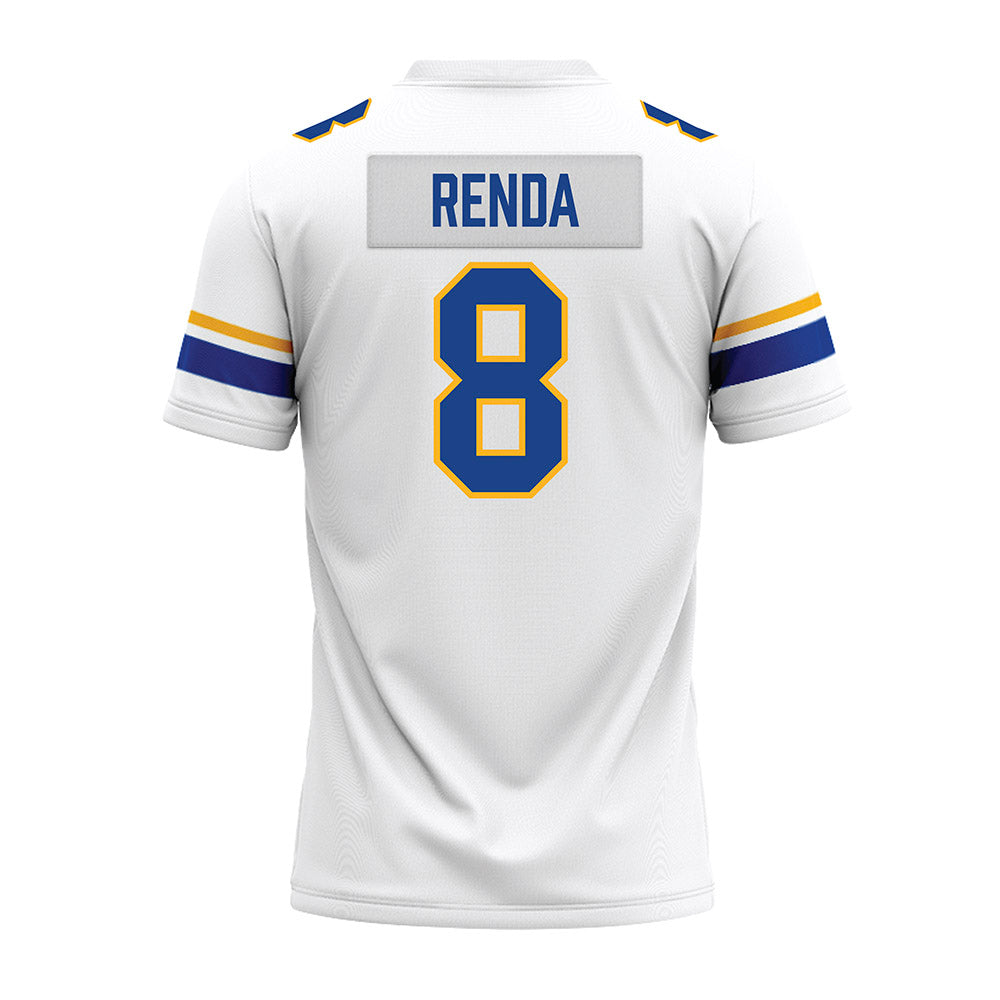Pittsburgh - NCAA Football : Angelo Renda - White Premium Football Jersey-1