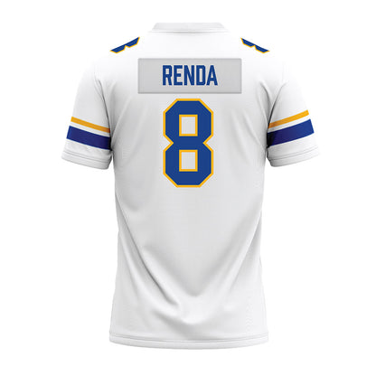 Pittsburgh - NCAA Football : Angelo Renda - White Premium Football Jersey-1