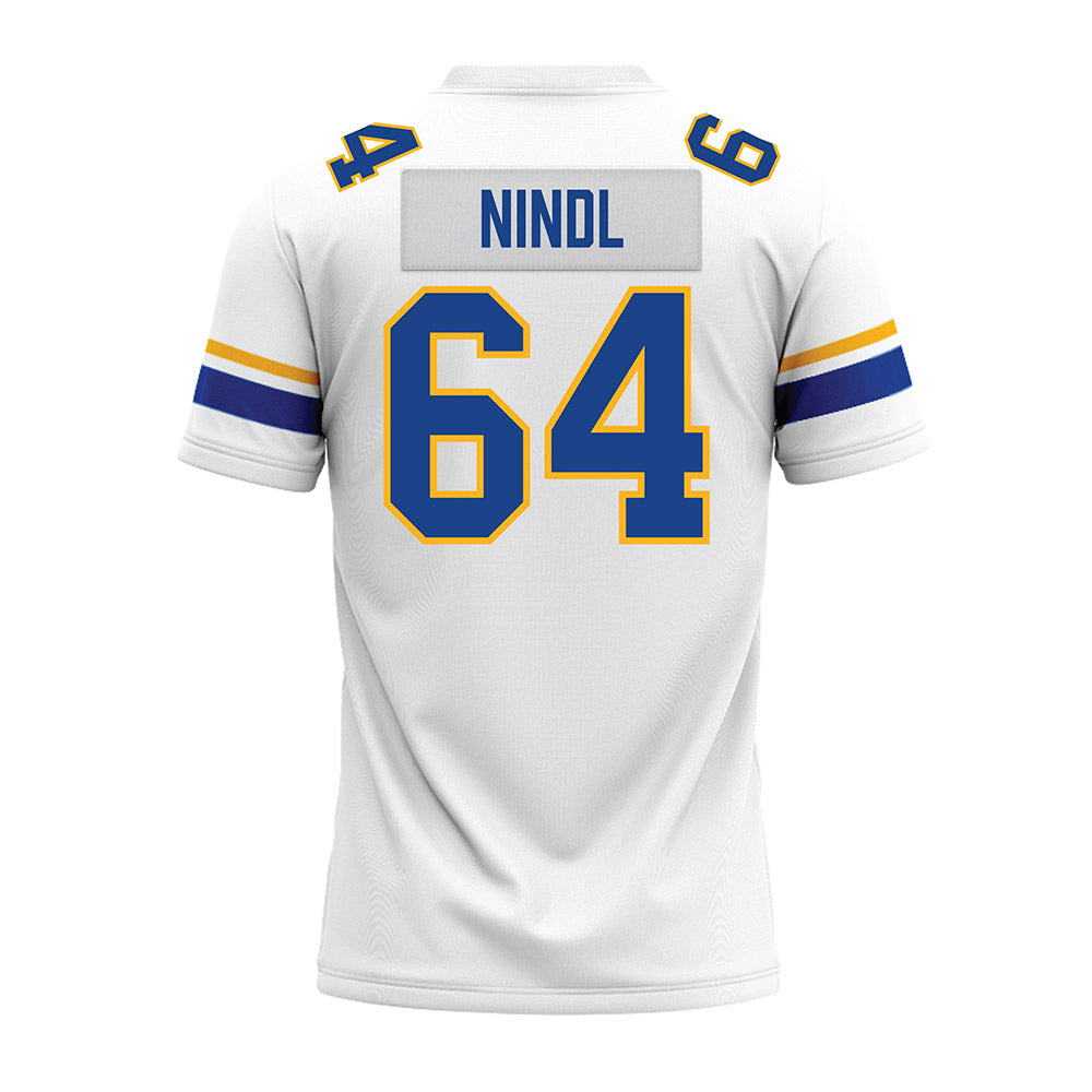 Pittsburgh - NCAA Football : Joshua Nindl - White Premium Football Jersey-1