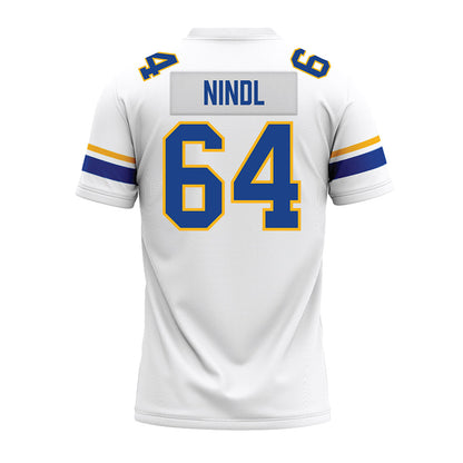 Pittsburgh - NCAA Football : Joshua Nindl - White Premium Football Jersey-1