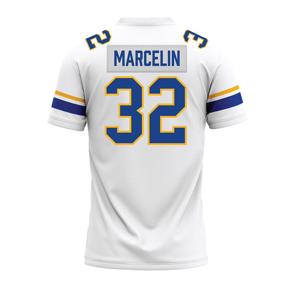 Pittsburgh - NCAA Football : Jeremiah Marcelin - White Premium Football Jersey-1