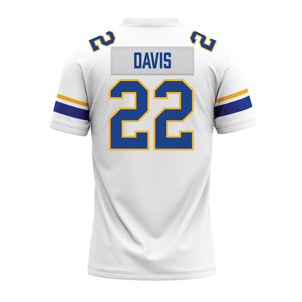 Pittsburgh - NCAA Football : Vincent Davis - White Premium Football Jersey-1