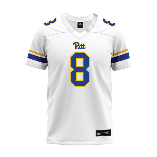 Pittsburgh - NCAA Football : Censere Lee - White Premium Football Jersey-0