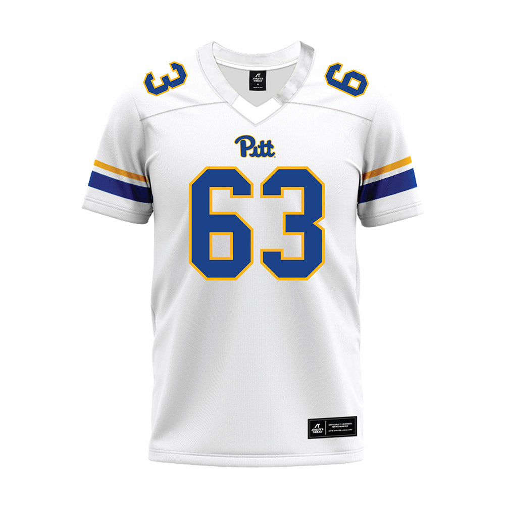 Pittsburgh - NCAA Football : Ty Banco - White Premium Football Jersey-0