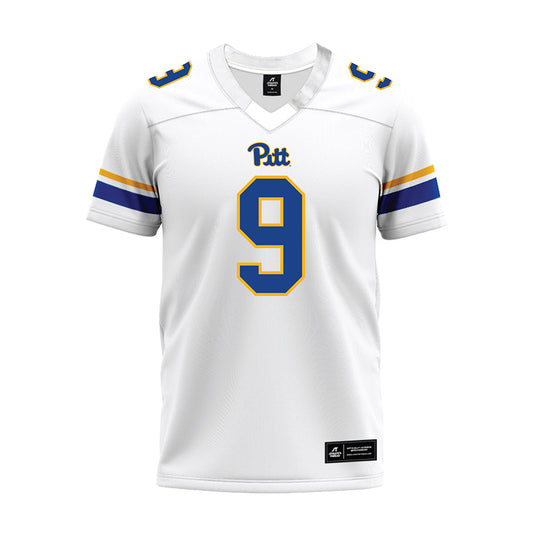 Pittsburgh - NCAA Football : Cole Gonzales - White Premium Football Jersey-0
