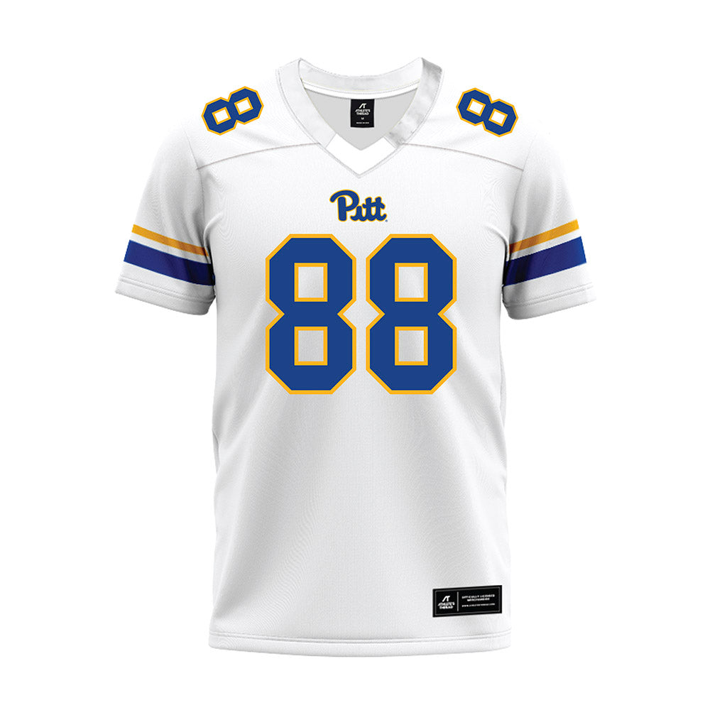 Pittsburgh - NCAA Football : Wyatt Villarreal - White Premium Football Jersey-0