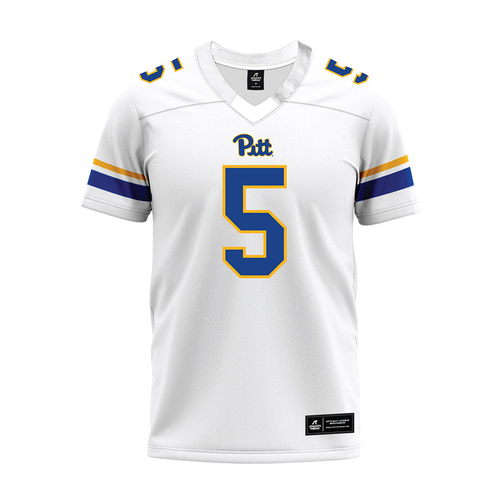 Pittsburgh - NCAA Football : Deslin Alexandre - White Premium Football Jersey-0