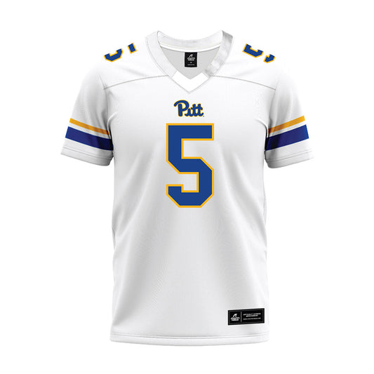 Pittsburgh - NCAA Football : Deslin Alexandre - White Premium Football Jersey-0