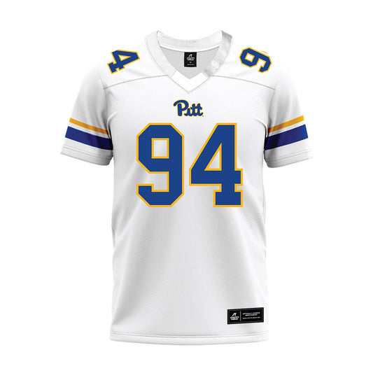 Pittsburgh - NCAA Football : Carter Genchi - White Premium Football Jersey-0