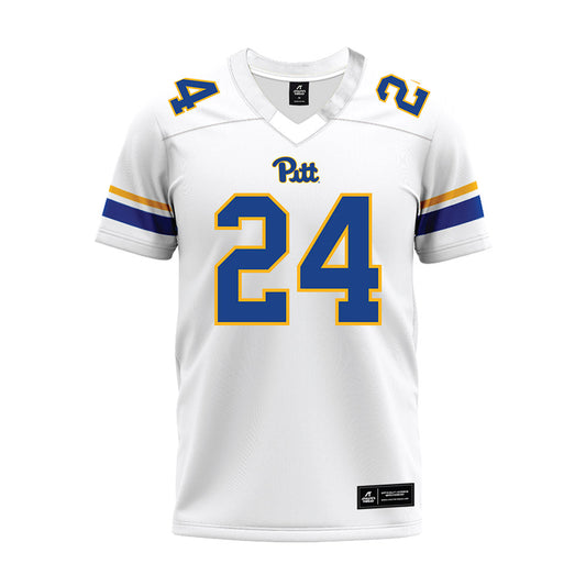 Pittsburgh - NCAA Football : Tyreek Robinson - White Premium Football Jersey-0