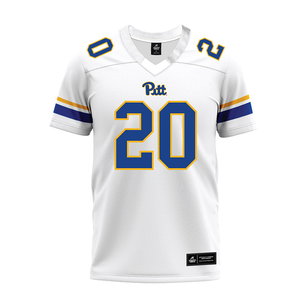 Pittsburgh - NCAA Football : synkwan smith - White Premium Football Jersey-0