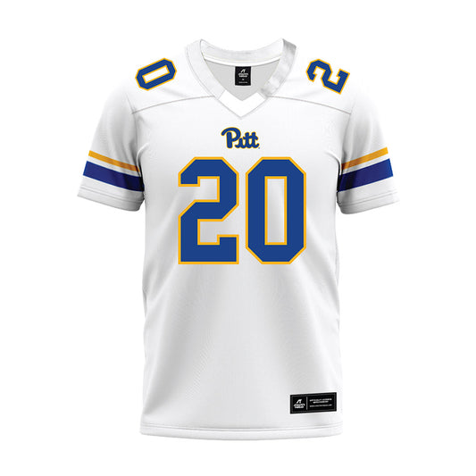 Pittsburgh - NCAA Football : synkwan smith - White Premium Football Jersey-0