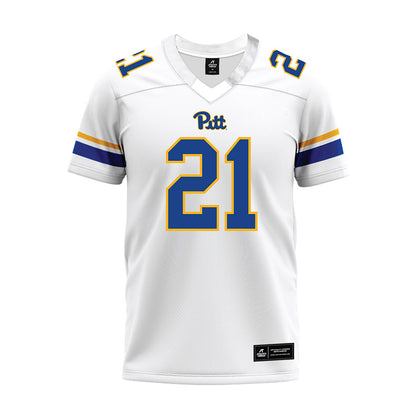 Pittsburgh - NCAA Football : Shadarian Harrison - White Premium Football Jersey-0