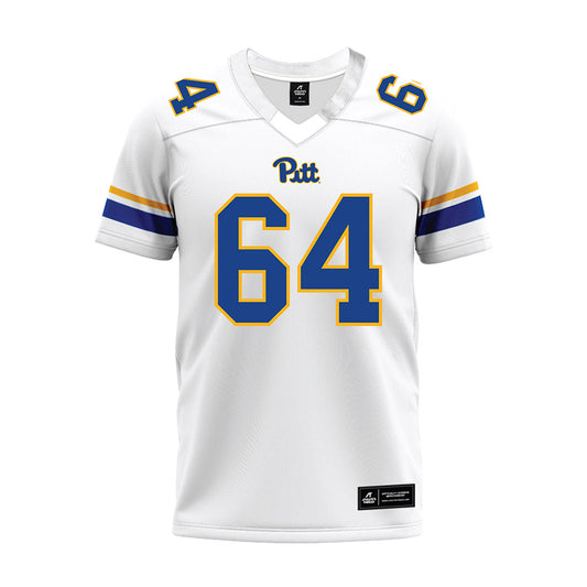 Pittsburgh - NCAA Football : Josh Nindl - White Premium Football Jersey-0