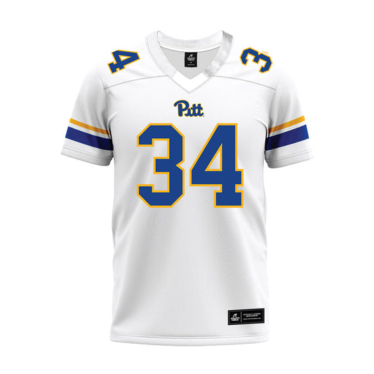 Pittsburgh - NCAA Football : Marcus Jennings - White Premium Football Jersey-0