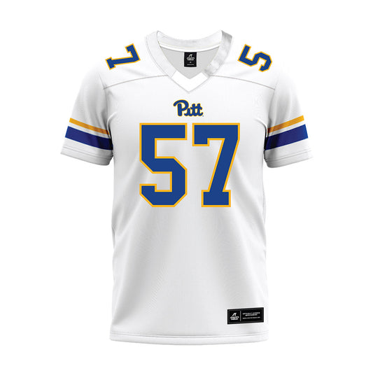 Pittsburgh - NCAA Football : Alexander Rudolph - White Premium Football Jersey-0