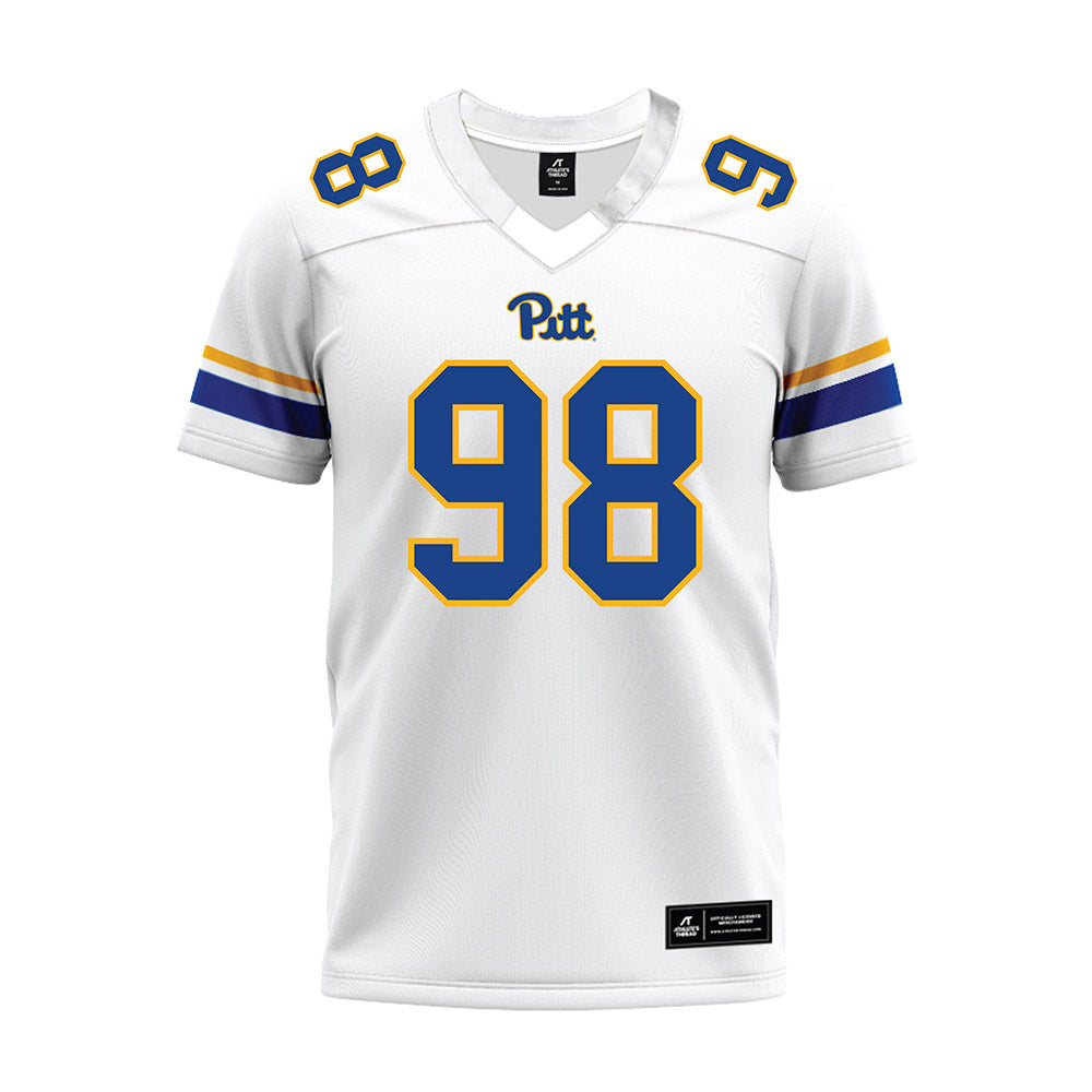 Pittsburgh - NCAA Football : Gabe Russo - White Premium Football Jersey-0