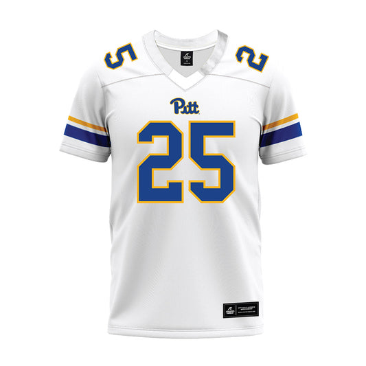 Pittsburgh - NCAA Football : Ja'Kyrian Turner - White Premium Football Jersey-0