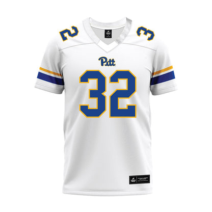 Pittsburgh - NCAA Football : Jeremiah Marcelin - White Premium Football Jersey-0