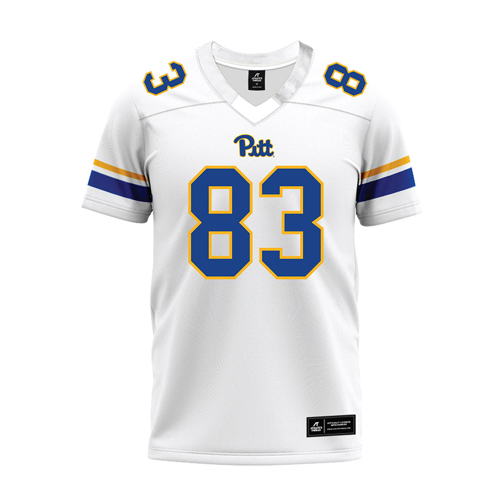 Pittsburgh - NCAA Football : Dylan Wester - White Premium Football Jersey-0