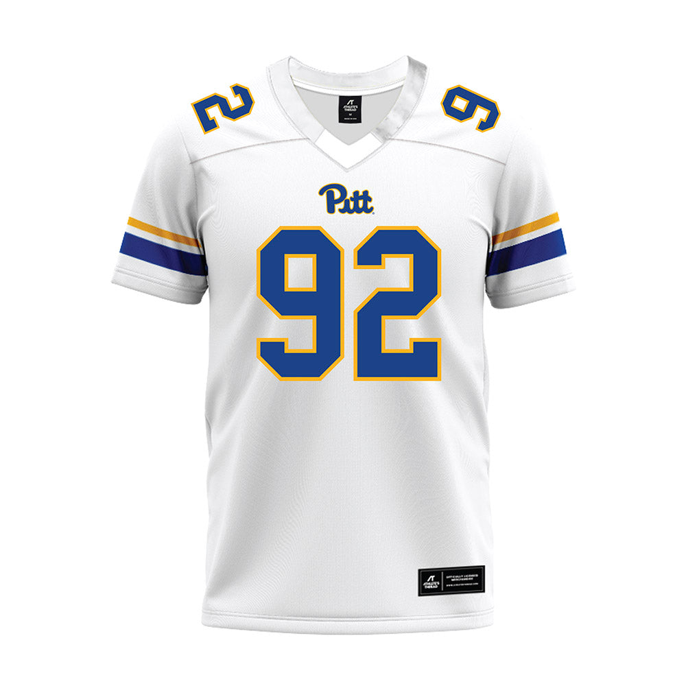 Pittsburgh - NCAA Football : Kaemon Tijerina - White Premium Football Jersey-0