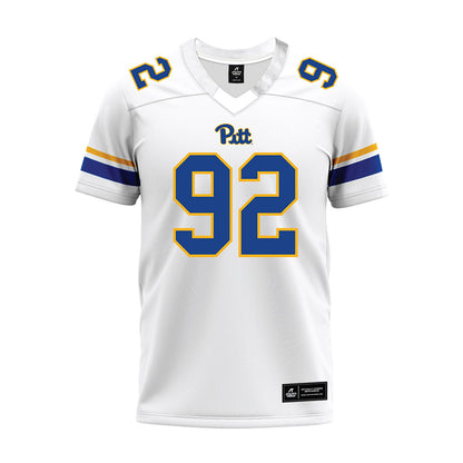 Pittsburgh - NCAA Football : Kaemon Tijerina - White Premium Football Jersey-0