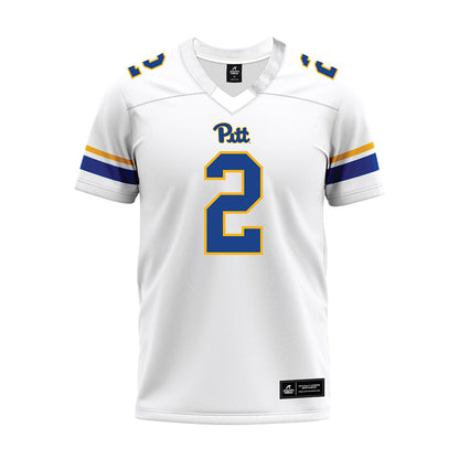 Pittsburgh - NCAA Football : Isaiah Neal - White Premium Football Jersey-0