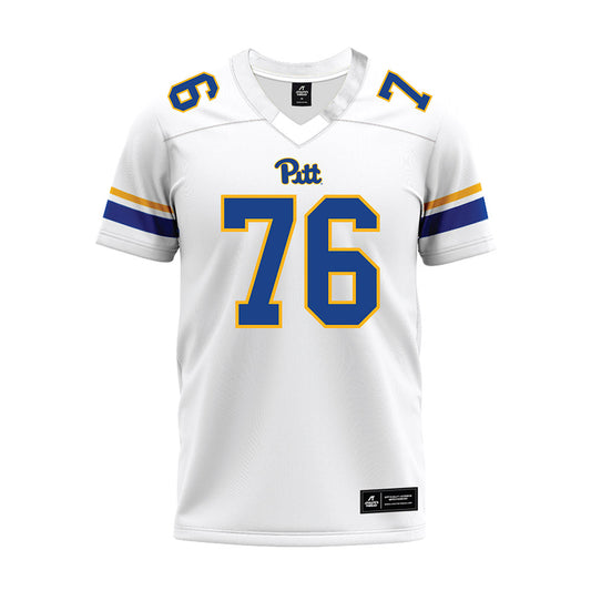 Pittsburgh - NCAA Football : Lincoln Hoke - White Premium Football Jersey-0