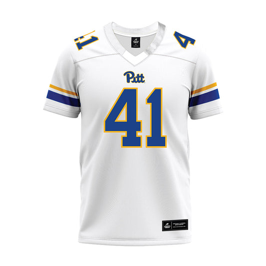 Pittsburgh - NCAA Football : Jake Sassic - White Premium Football Jersey-0