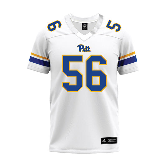 Pittsburgh - NCAA Football : Keylen Davis - White Premium Football Jersey-0
