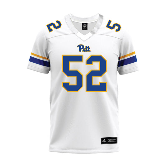 Pittsburgh - NCAA Football : Abraham Ibrahim - White Premium Football Jersey-0