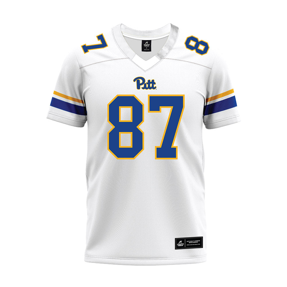 Pittsburgh - NCAA Football : Demetrice McCray - White Premium Football Jersey-0