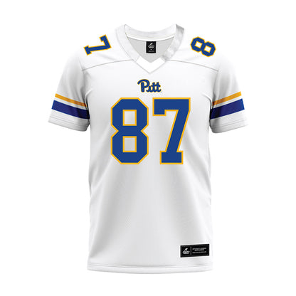 Pittsburgh - NCAA Football : Demetrice McCray - White Premium Football Jersey-0