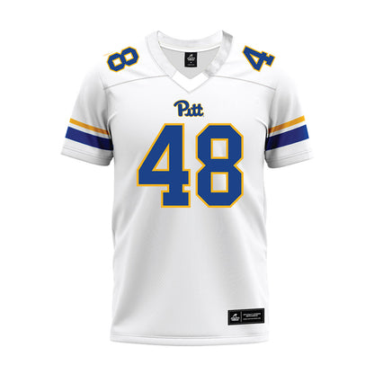 Pittsburgh - NCAA Football : Desmond Johnson - White Premium Football Jersey-0