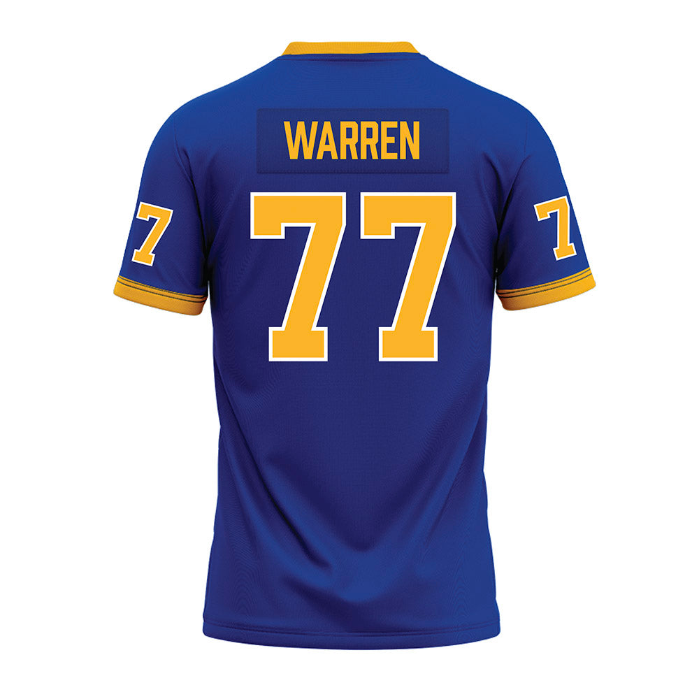 Pittsburgh - NCAA Football : Carter Warren - Blue Premium Football Jersey-1
