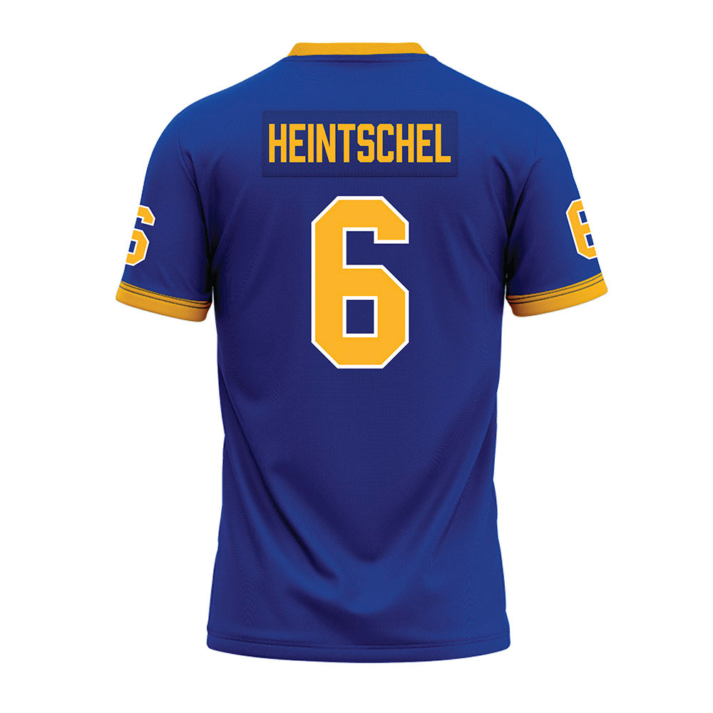 Pittsburgh - NCAA Football : Mason Heintschel - Blue Premium Football Jersey-1