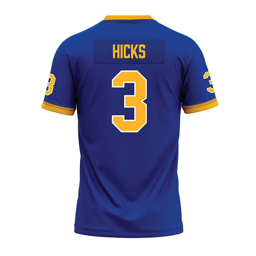 Pittsburgh - NCAA Football : Blue Hicks - Blue Premium Football Jersey-1