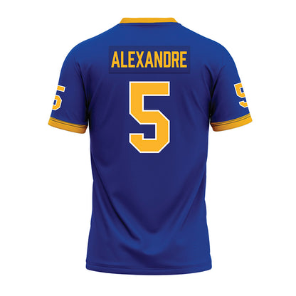Pittsburgh - NCAA Football : Deslin Alexandre - Blue Premium Football Jersey-1