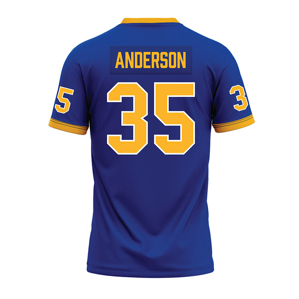 Pittsburgh - NCAA Football : JuJu Anderson - Blue Premium Football Jersey-1