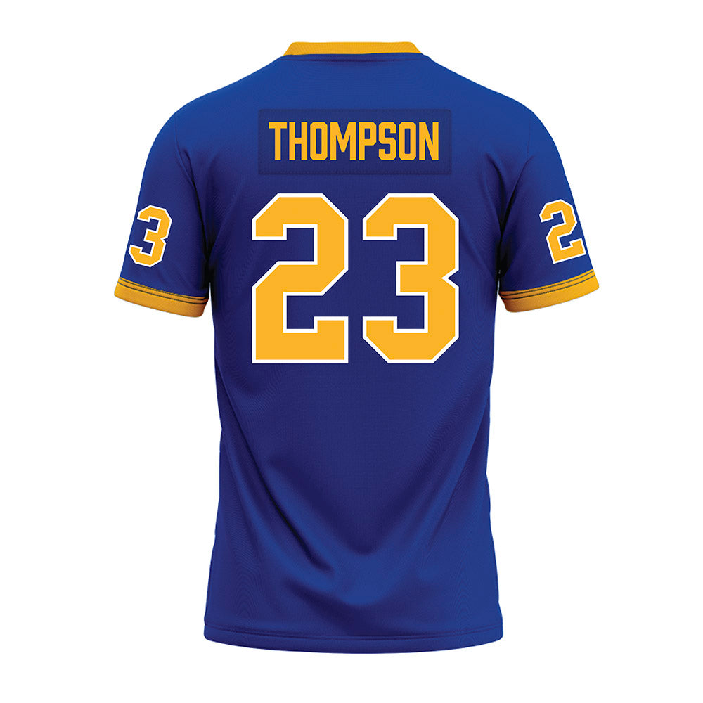 Pittsburgh - NCAA Football : Kanye Thompson - Blue Premium Football Jersey-1