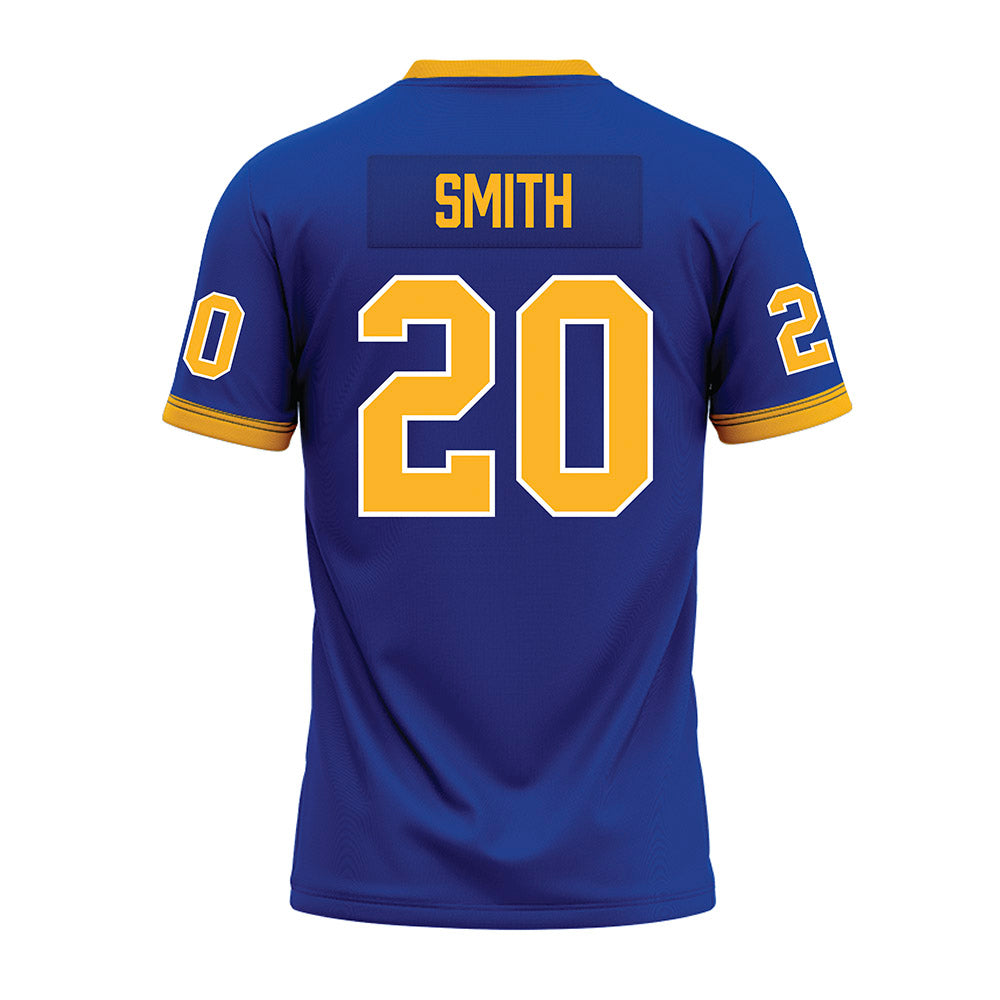 Pittsburgh - NCAA Football : synkwan smith - Blue Premium Football Jersey-1