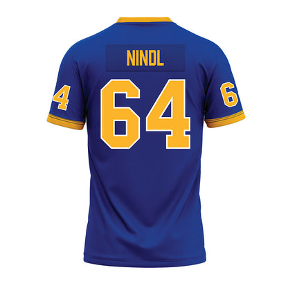 Pittsburgh - NCAA Football : Joshua Nindl - Blue Premium Football Jersey-1