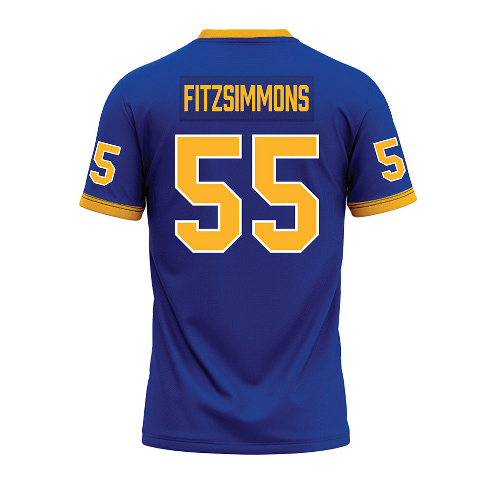 Pittsburgh - NCAA Football : Sean FitzSimmons - Blue Premium Football Jersey-1