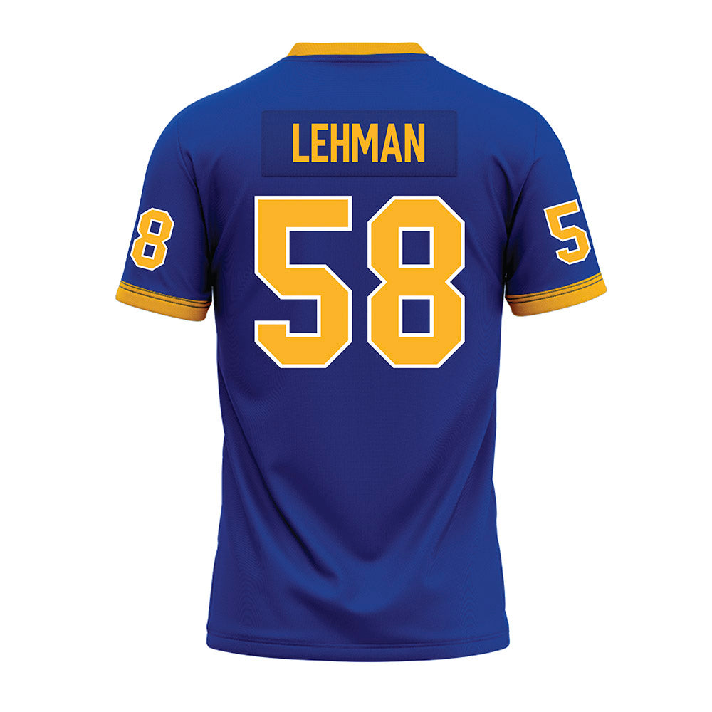 Pittsburgh - NCAA Football : Reston Lehman - Blue Premium Football Jersey-1